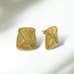 EARRING SHIELD GOLD