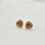 CRYSTAL HEART RED