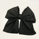 BOW HAIR CLIP “BLACK"