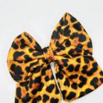 BOW HAIR CLIP  “ANIMAL PRINT”