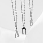 MONOGRAM NECKLACE SlLVER
