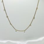 CRYSTAL NECKLACE GOLD