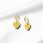 HEART EARRINGS GOLD
