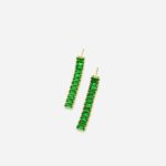 CRYSTAL EARRINGS EMERALD