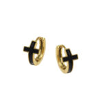 CROSS HOOPS GOLD