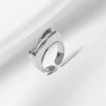 FURROW RING SILVER