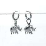 ELEPHANT EARRINGS SILVER