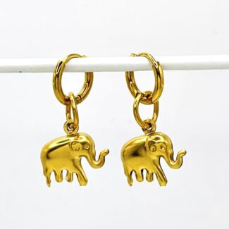 ELEPHANT EARRINGS GOLD