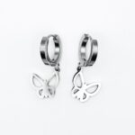 BUTTERFLY EARRINGS SILVER
