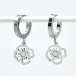FLOWER EARRINGS SILVER
