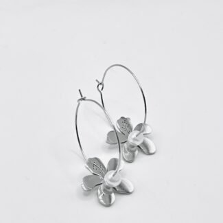 MARGARITA HOOPS EARRINGS - SILVER