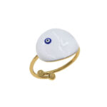 BLUE EYE - WHITE RING