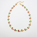 CHERRIES CHOKER - GOLD