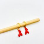 SEA CORAL EARRINGS - GOLD