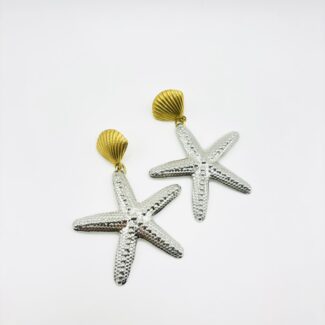 SEA EARRINGS GOLD - SILVER