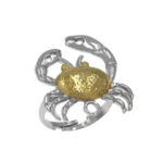 CRAB RING GOLD - SILVER